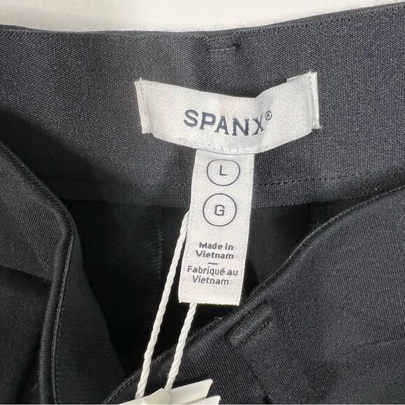 SPANX NWT Women’s Size Large Tall Black Easy Fit Ponte Barrel Leg Pant $158 - Picture 10 of 16